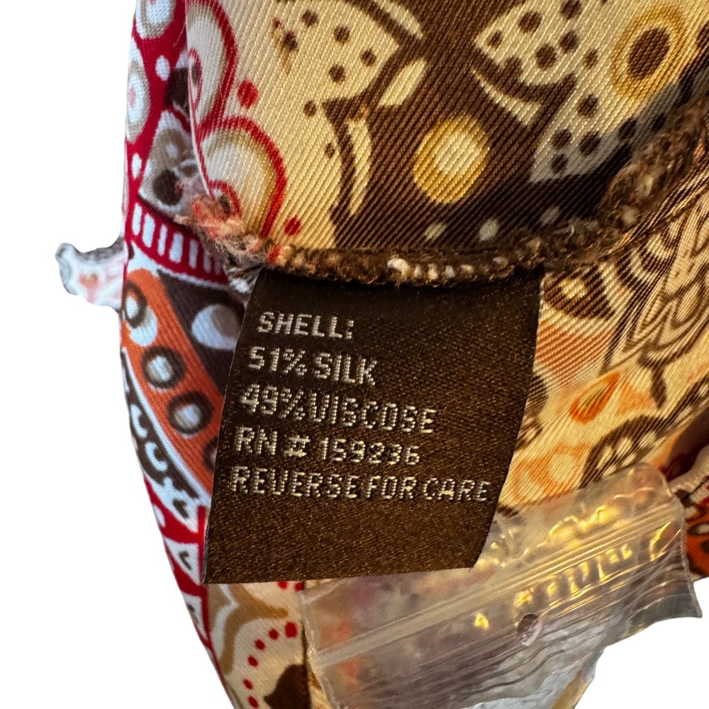 J Mclaughlin Patchwork Pattern Silk Blend Long Sl… - image 8